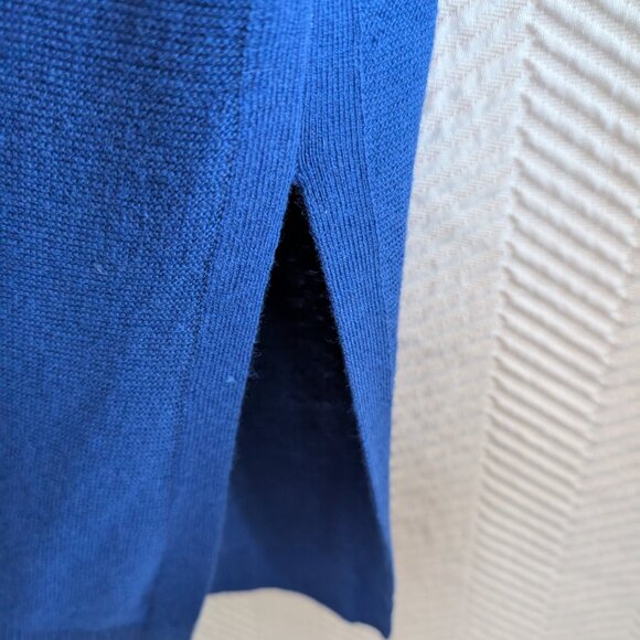 Talbots No-Close Cardigan Royal Blue Size L Classic Open Cardigan Duster - Picture 11 of 15